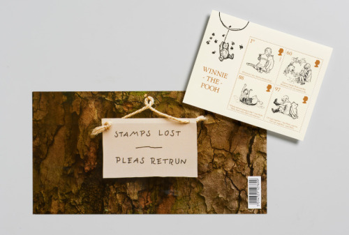 Magpie Studio magpie-studio.comExcellent execution of Classic Winnie the Pooh stamps by London agenc