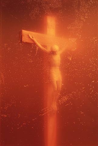 x-v-i-i-blog: ‘Piss Christ’ is a work of art by Andres Serrano, a red-tinged