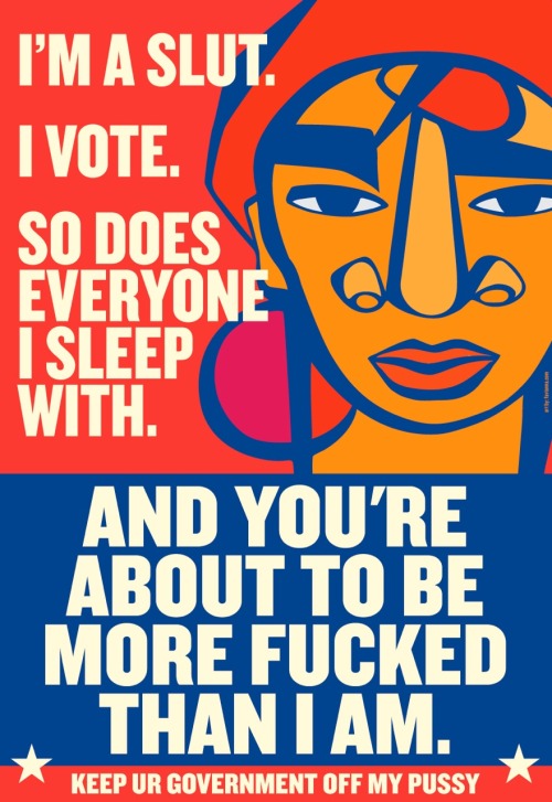 raisehellhavesex:fuckyeahfeminists:Fearless Political Poster Art by Favianna RodriguezPOONTANG!