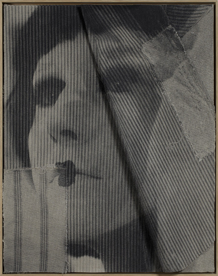 contemporaryobsessions:  David Noonan. Untitled, 2011, silkscreen on linen, collage, 27.56 x 21.65 inches (70 x 55 cm). David Kordansky Gallery 