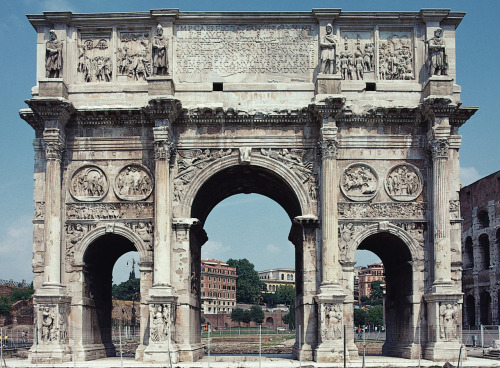 art-through-the-ages: Arch of Constantine, Rome, Italy, A.D. 312–315 (south side).