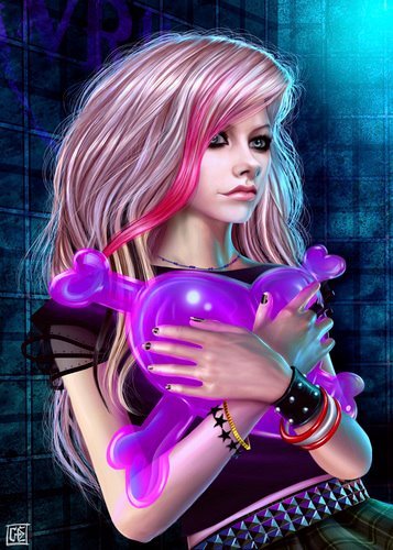 O Desenho mais perfeito da Avril Lavigne que já vi na minha vida