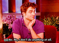 theshirleyholmes:  taleasoldastimelords:  Robert Pattinson is me Robert Pattinson and I are one   Be one with the Pattinson. 