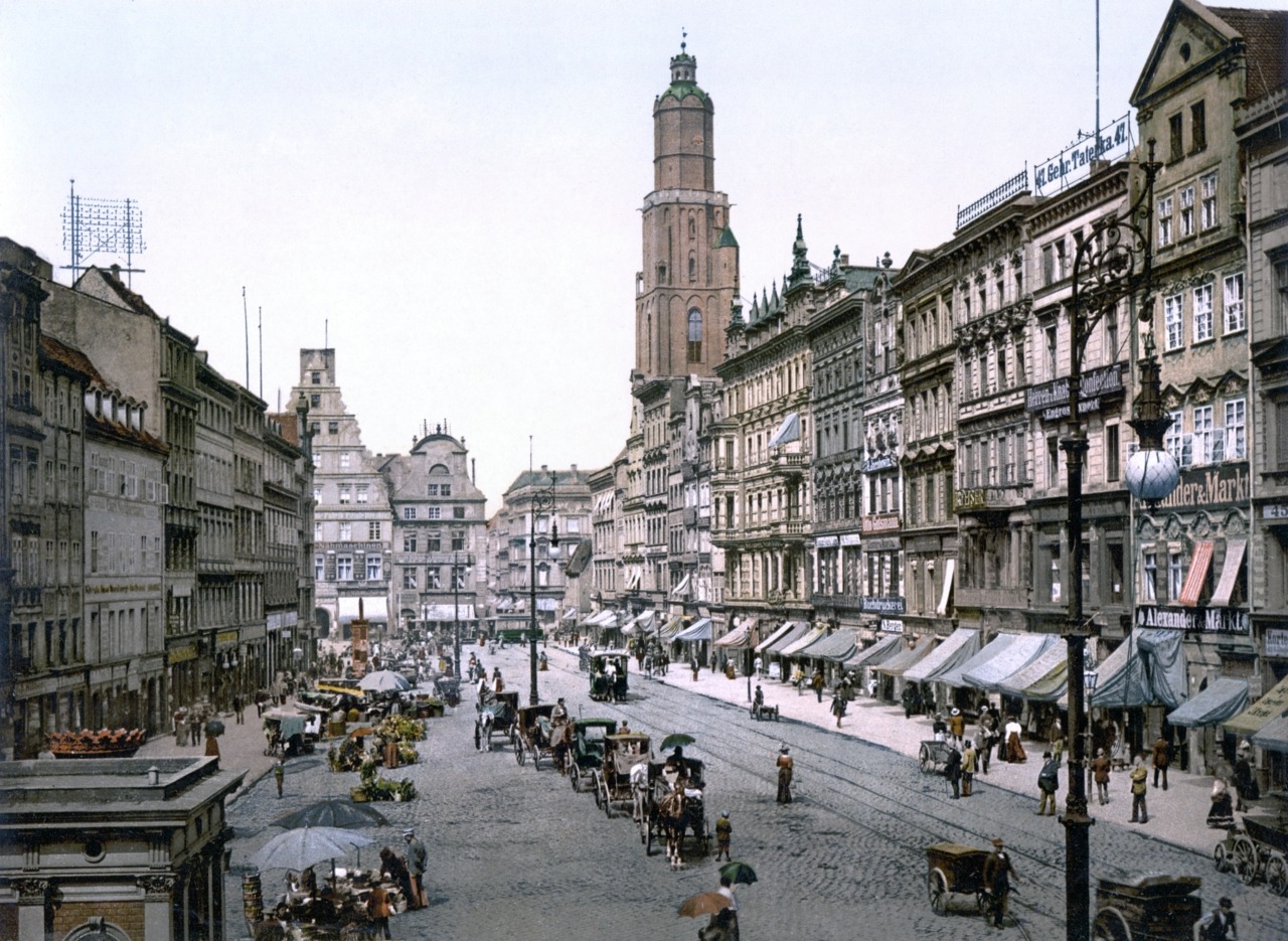 polishcities:  legrandcirque:  Market Square in Breslau, Germany (now Wrocław, Poland),