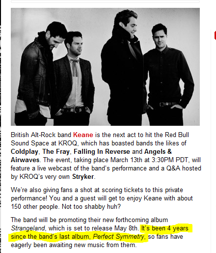 keanestrangers: sensitive-to-fate-not: I guess Night Train didnt exist to KROQ The article is actual