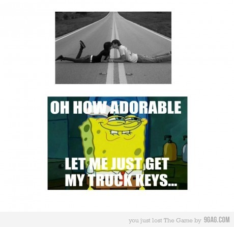 9gag:  Stupid happy couples in love… 