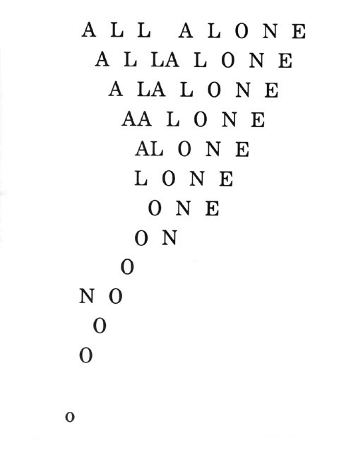 visual-poetry:  from the book “AH HHHHHhHhhhhhHhhhhhaha” by dennis garvin (1976)