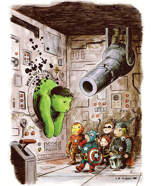 total-comics-fan:  herochan:  Winnie The Pooh Avengers  Created by C.P. Wilson III