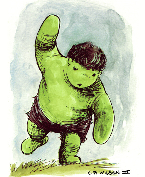 total-comics-fan:  herochan:  Winnie The Pooh Avengers  Created by C.P. Wilson III