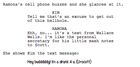 radiomaru:
“ script excerpt from Scott Pilgrim Vs The Universe, 2008
the scene as it appeared:
”