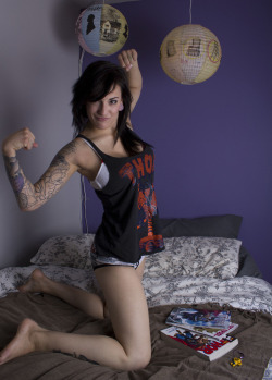 thedarksideofgruff:  Atiya - Goddess of Thunder Click Here For More Suicide girls 