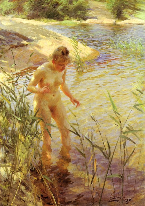 cavetocanvas:  Anders Zorn, Reflexer, 1889 