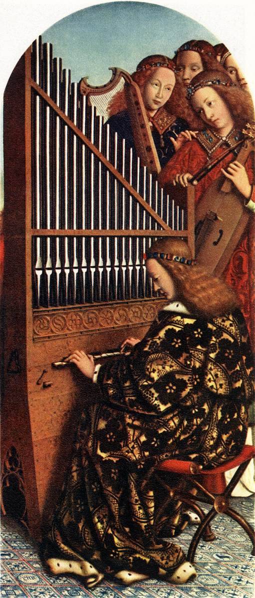 phassa:  Jan van Eyck - The Ghent Altarpiece Angels Playing Music