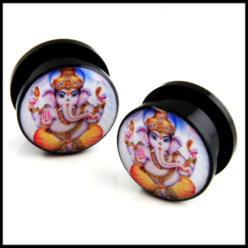 thegroovylife:  ganesh - almost makes me want gauges  noturn-unstoned:  buying these plugs :) can’t wait to have a solid collection.   