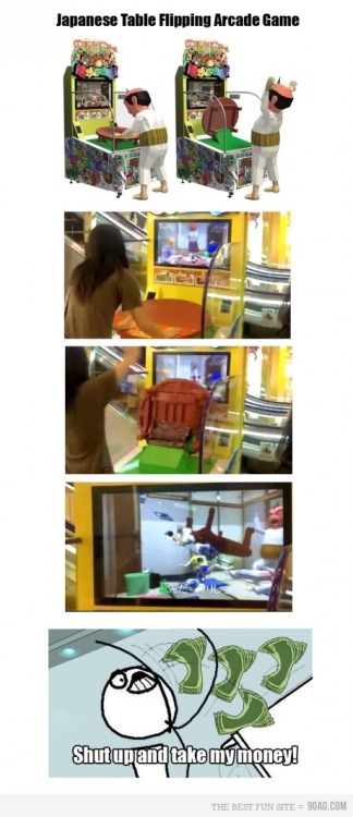 9gag:  Table Flipping Arcade Game 
