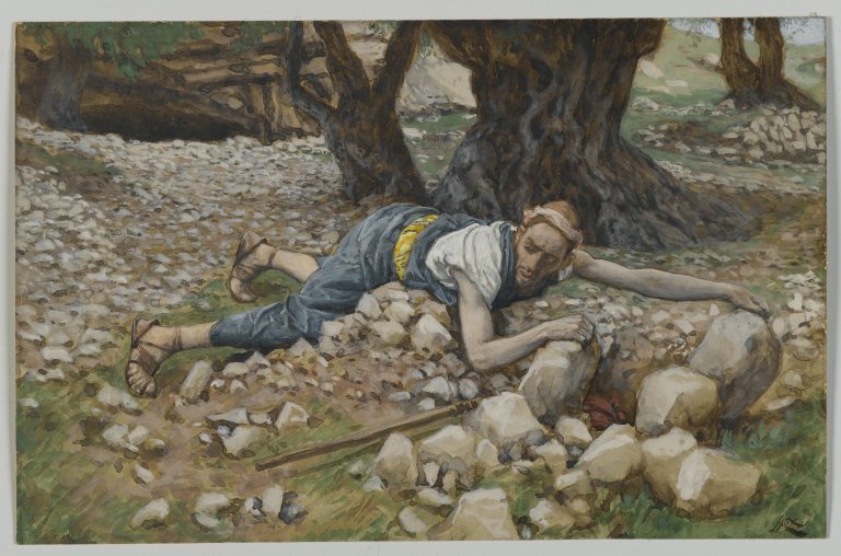 disturbthebookmites:  The Hidden Treasure [Le trésor enfoui], James Tissot, c. 1886.