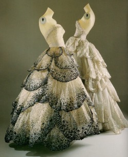fashioninhistory:  Christian Dior 1949 Gowns