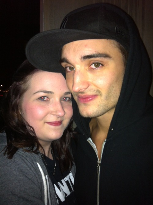Me & Tom take 2. Liverpool. 24th Feb 2012.He was such a babe, he came round this little barrier to see me & my friend  
