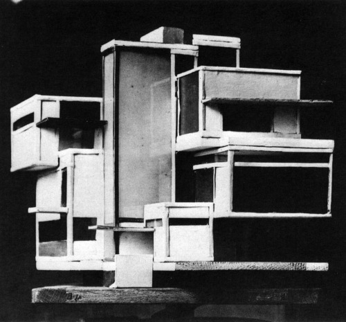 archiveofaffinities:  Theo van Doesburg, C. van Eesteren, Model of an Artist’s House, Paris, France