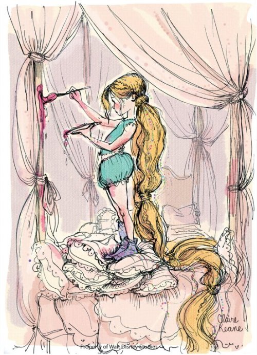 fairytalemood: “Young Rapunzel” by Claire Keane