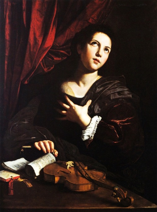 monsieurleprince:Bartolomeo Cavarozzi (circa 1590-1625) - Saint Therese in ecstasy, circa 1622-25