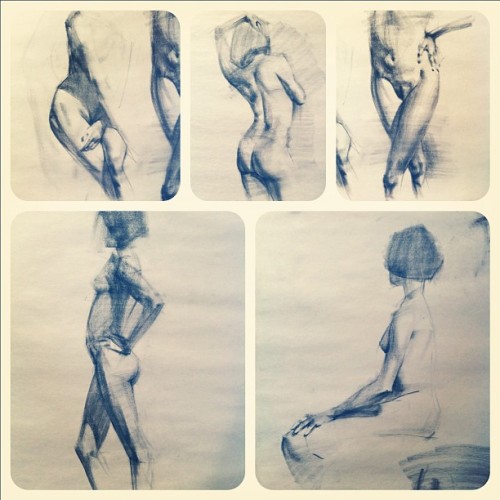 mallorylucille:  The happiest I have been with my drawings in quite some time (Taken with Instagram at LCAD) 