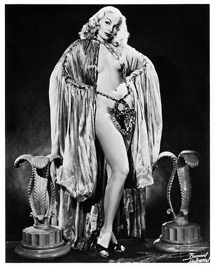 Lili St. Cyr poses for a Bruno Bernard promo photo, wearing her &ldquo;chastity