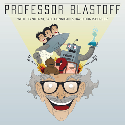 PROFESSOR BLASTOFF // DTAFM They said they wanted a professor with a lot of different things coming out of his head. Well, who doesn’t want to draw that!? My favorite part of it? The brain…it just looks neat.
Anyway, I gave the crew a few sketches...