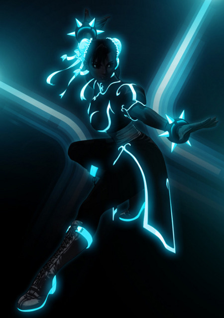 XXX gaksdesigns:  Street Fighter meets Tron  photo