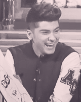  Zayn Malik → Laughing. 