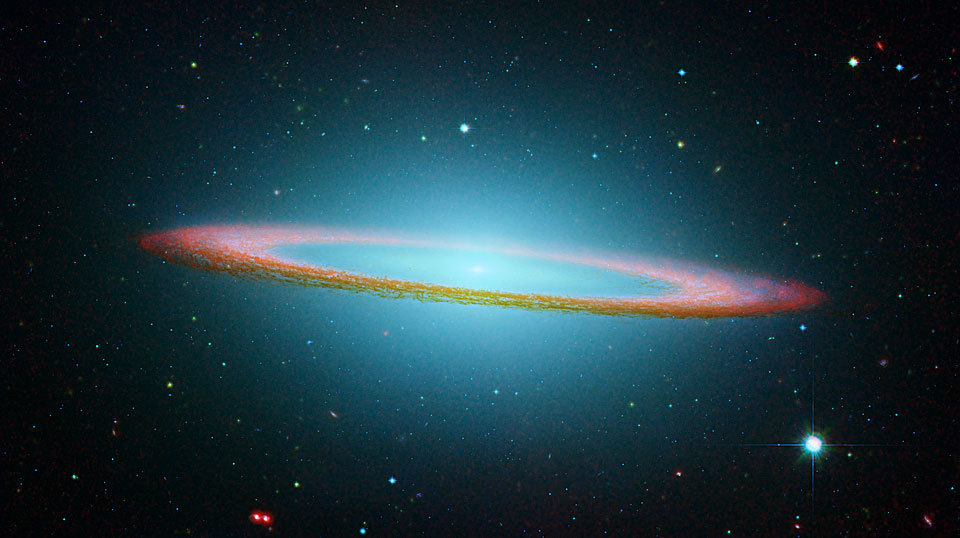 n-a-s-a:  The Sombrero Galaxy in Infrared  Credit: R. Kennicutt (Steward Obs.) et