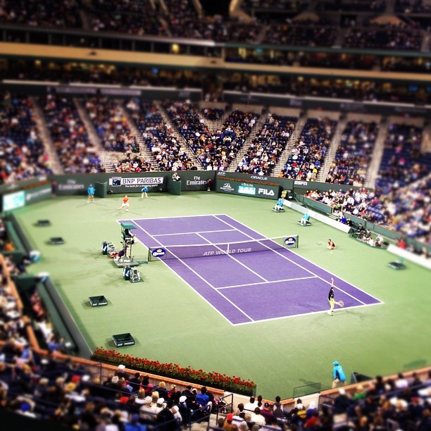 Murray vs. Garcia-Lopez (Taken with instagram)