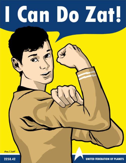 dangerousdays:I Can Do Zat!Pavel Andreievich Chekov, in all his glory!Print available here.
