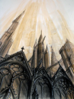 Notre Dame cathedral, another painting I