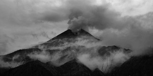 Morning Fog on Mount Merapi