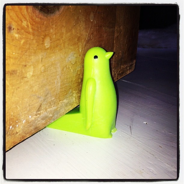 Super cute penguin doorstop from Pylones - a random purchase from my daytrip to Brighton yesterday. (Taken with instagram)