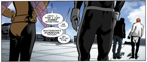 Not your type? Northstar, you so crazy. At least Pixie has good taste.