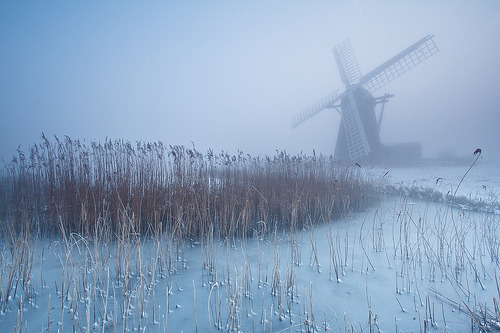 Frozen | Smock Mill, Herringfleet, Suffolk, England© Phil Carpenter