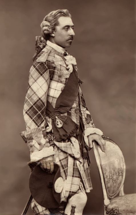 Prince Arthur, Duke of Connaught and Strathearn in traditional Scottish dress. c.1875-80.Seventh chi