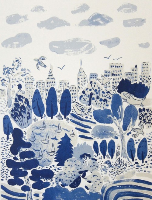 modijeanne:  Central Park,by Bella Foster - American artist