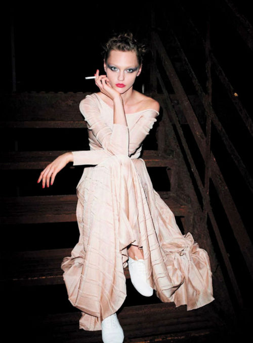 Sasha Pivovarova by Terry Richardson for Vogue Paris December 2011