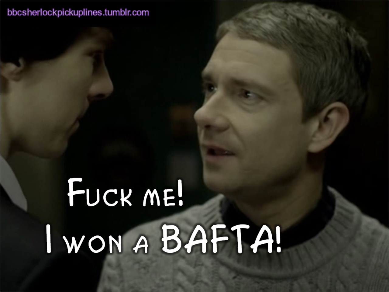 The best of breaking the fourth wall, from BBC Sherlock pick-up lines.