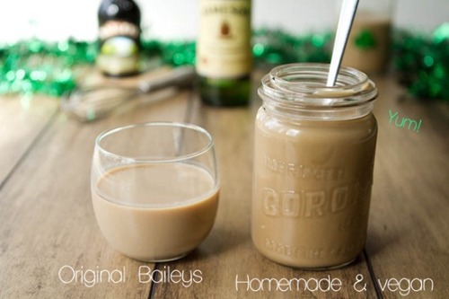 veganfoody:Homemade Baileys Irish CreamServe it over ice, add a shot to coffee or tea or even bake w