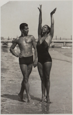 Vintageblackglamour:  Deviatesinc:  Serge Lifar And Josephine Baker  Josephine Baker