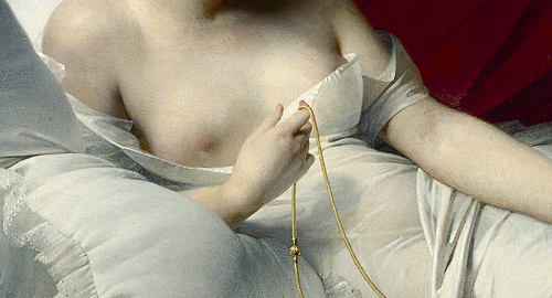 artdetails:  Claude-Marie Dubufe, Memories (detail) 