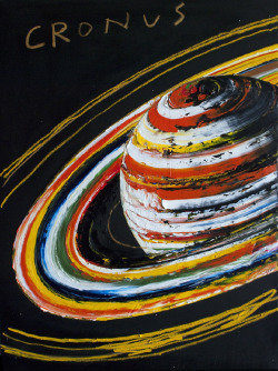Erik Olson. Space. Saturn, 2011. Oil on panel,