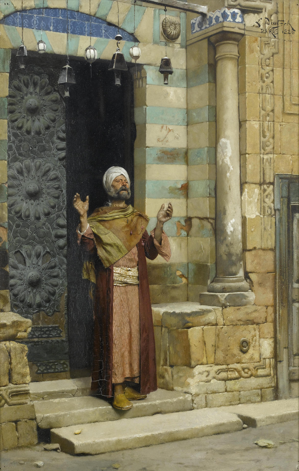 srednod:  Ludwig Deutsch -At the Door of the Mosque 