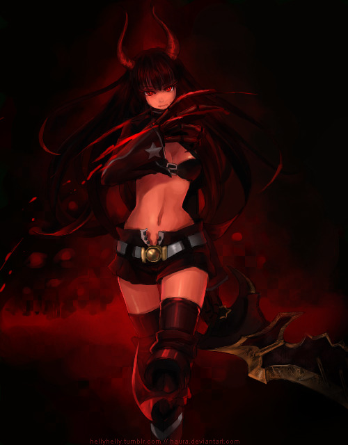 tribuka:  hellyhelly:  Random oekaki I finished drawing today! Black Gold Saw from