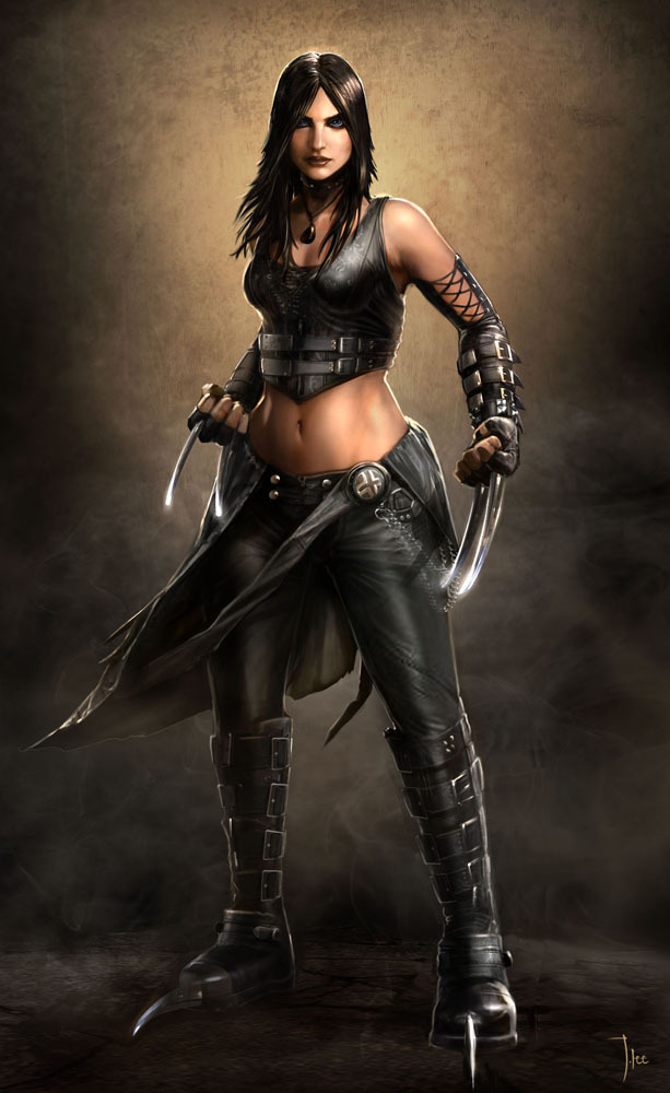 snikette:  Polaris, X-23, Psylocke by Jonathan Lee  