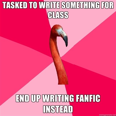 fuckyeahfanficflamingo:Cóż. Szkoła awsze oże poczekać. 